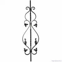 07.019В Стійка пряма □12 H.950мм  декор (Арт. 21.115В  )