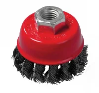 Щітка торцева 75 мм &quot;ЧАШКА&quot; кручений дріт (Щітка торцева 75 мм)