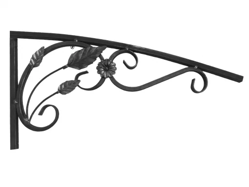 77.024 Ковані боковини для козирка з листям (компл. 2шт.) 800х400мм