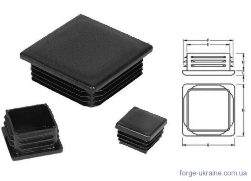 17.020  Заглушка пластикова 20х20мм