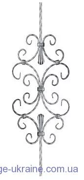 21.208. Стійка □12 950мм декор (Арт. 21.208)