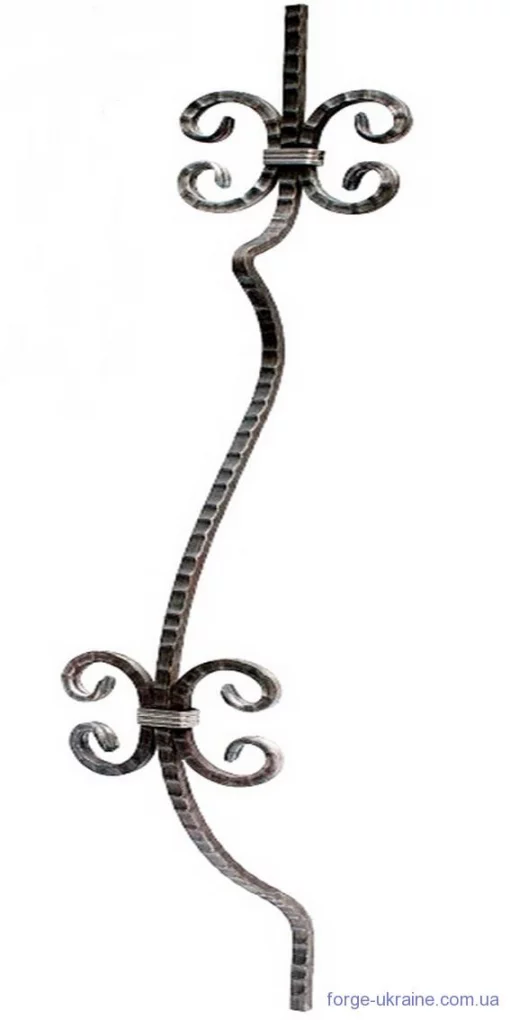 21.145.1.09.14s Стійка гнута □14 декор  950х200мм (Арт.)