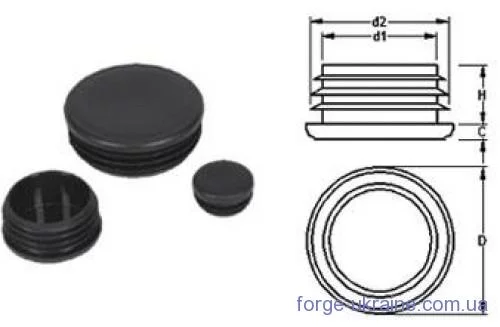 17.305 Заглушка пластикова Ø60,3мм