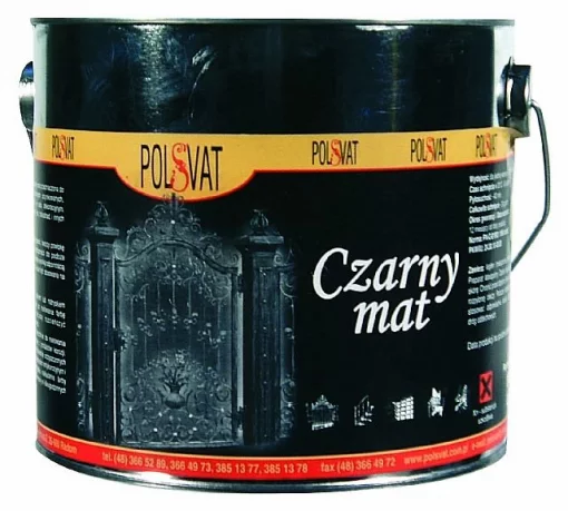 Фарба &amp;quot;чорна матова&amp;quot; 3,0л (Фарба  POLSVAT полівінілова)