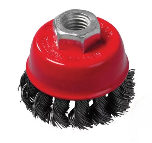 Щітка торцева 75 мм &amp;quot;ЧАШКА&amp;quot; кручений дріт (Щітка торцева 75 мм)